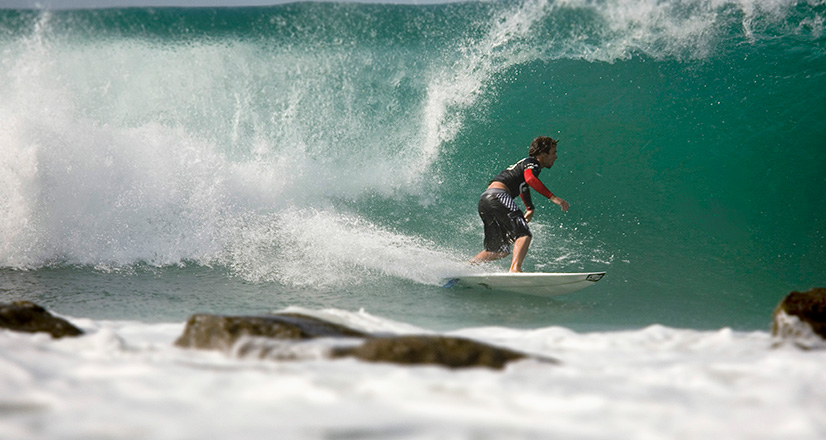 Surfing on Cabo Blanco